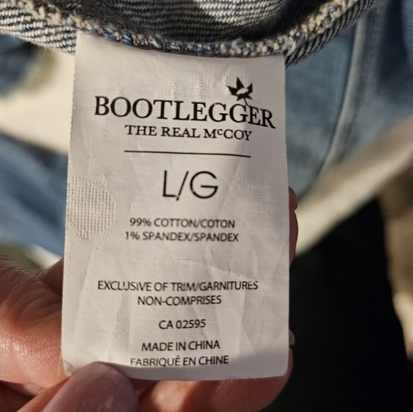 Bootlegger cropped denim jacket - size Large - Picture 5 of 5